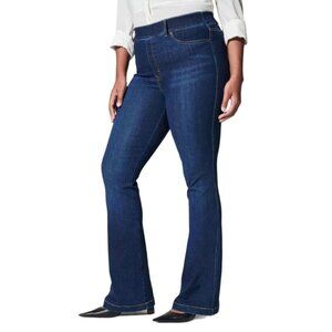 Spanx Flare Bootcut Pull On Jeans in Midnight Shade Plus Size 1X Regular